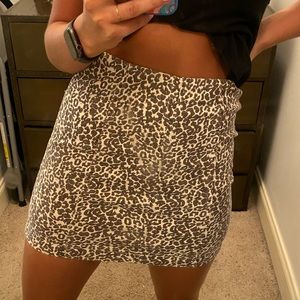 Free people leopard skirt